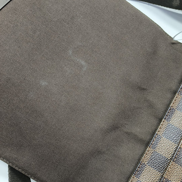 BROOKLYN Damier Ebene Coated Canvas Brown