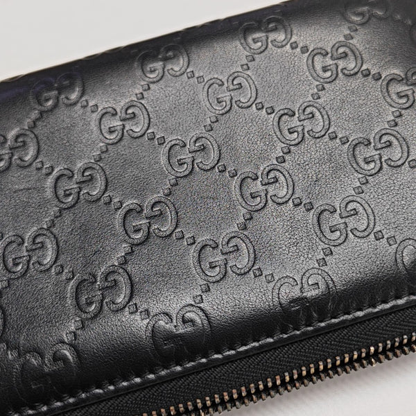 Signature Monogram Calfskin Black Wallet