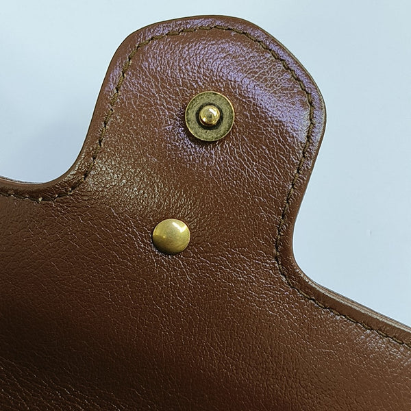 GG Marmont Mini Quilted Calfskin Brown