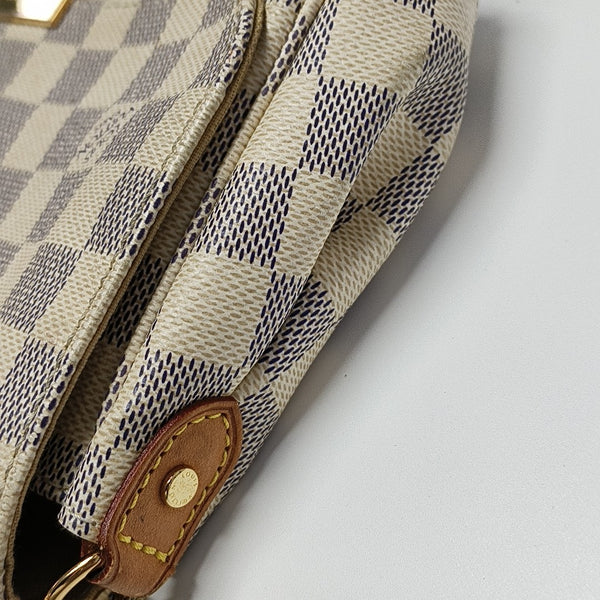FAVORITE PM Damier Azur Coated Canvas White