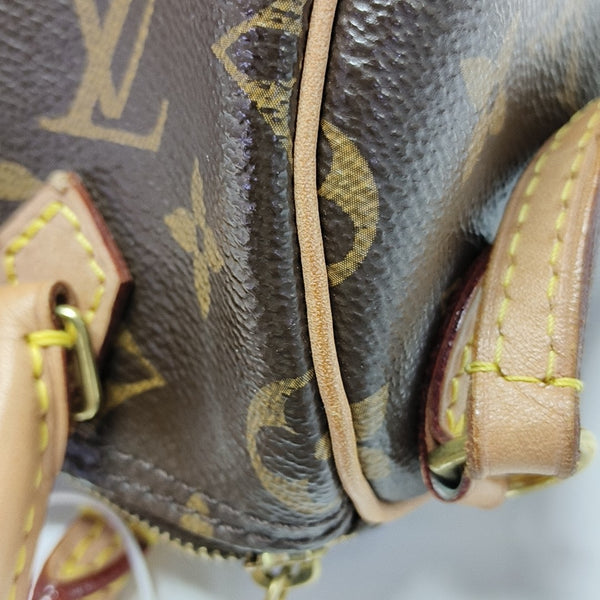 SPEEDY Nano Monogram Coated Canvas Brown