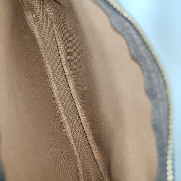 ACCESSOIRES Monogram Coated Canvas Brown