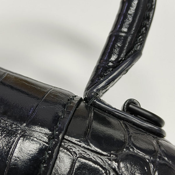 Hourglass Small Calfskin Black