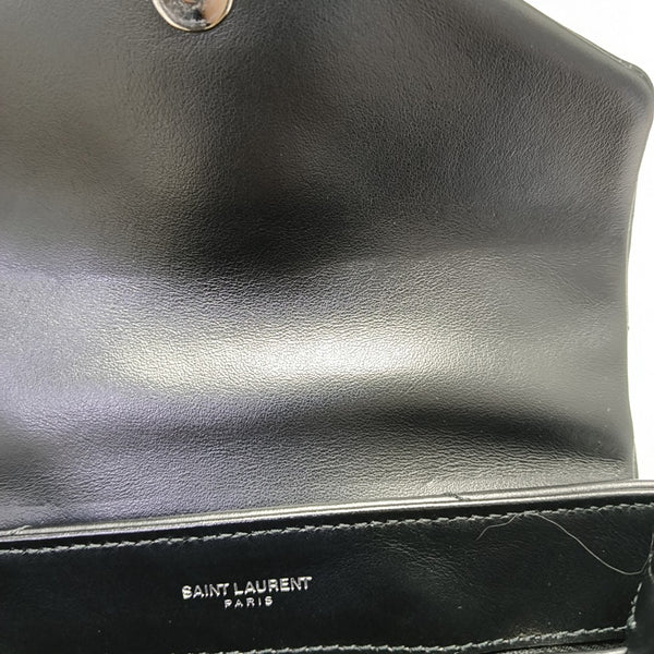LOULOU Extra Small Chevron Calfskin Black