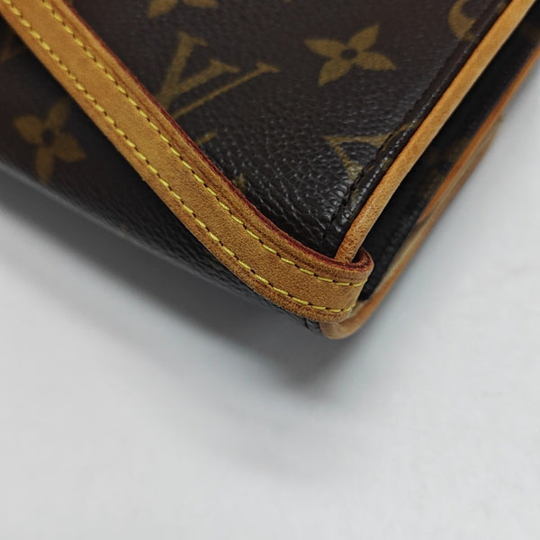 TWIN GM Monogram Coated Canvas Brown
