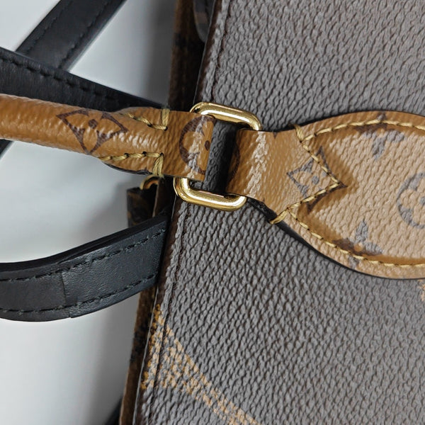 ONTHEGO MM Monogram Coated Canvas Brown