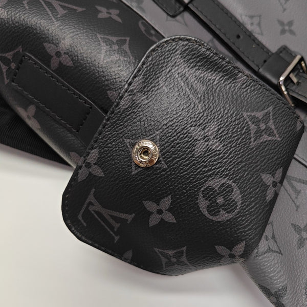 CHRISTOPHER MM Monogram Coated Canvas Gray