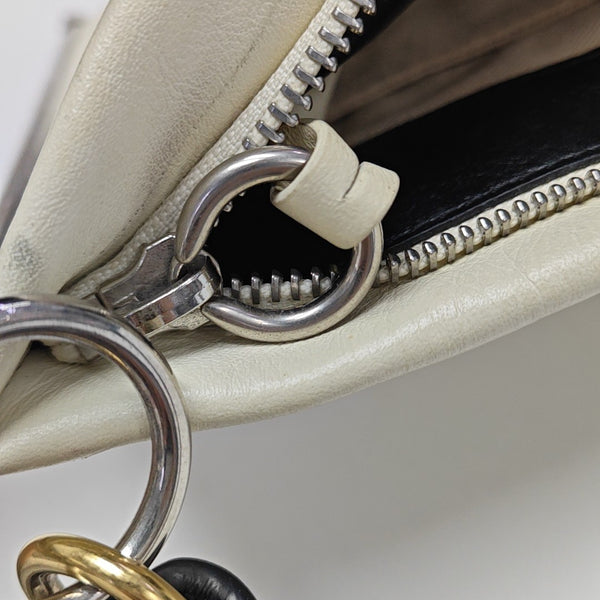 Roy Medium Calfskin White