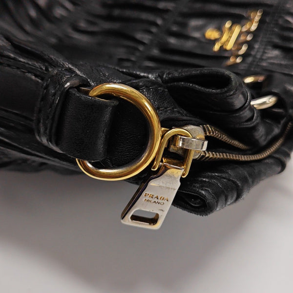 Quilted Lambskin Tote Bag Black