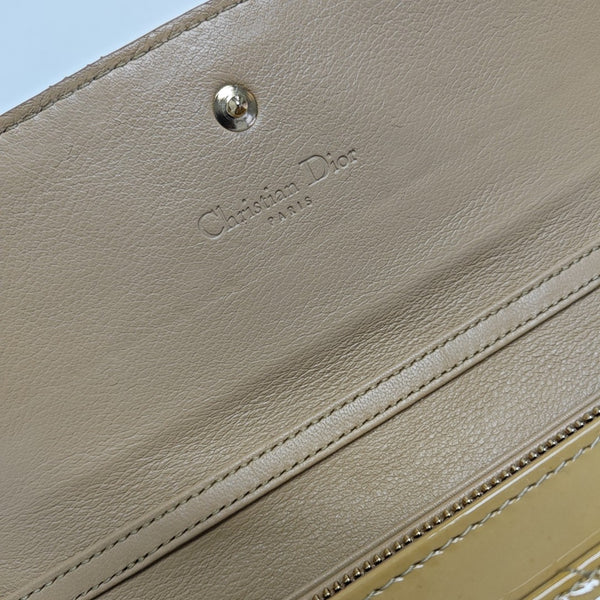Lady Dior Small Cannage Patent Leather Yellow