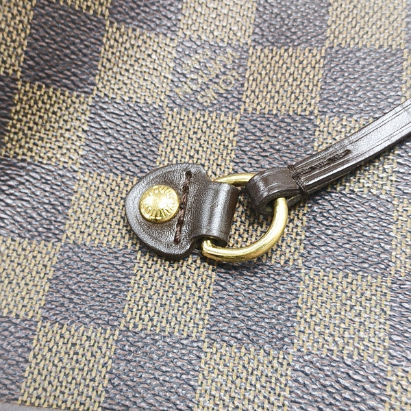 NEVERFULL MM Lona recubierta Damier Ebene Marrón