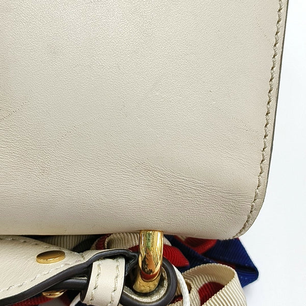 Authenticated pre-owned Sylvie Small Calfskin White - Shoulder Bag at Looply