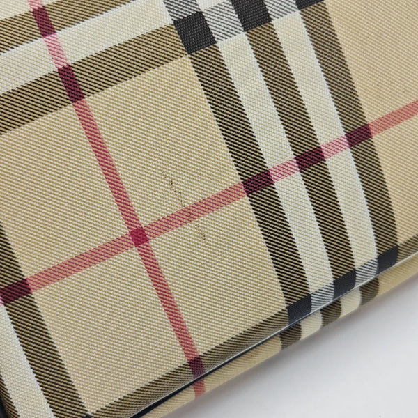 Coated Canvas Shoulder Bag Beige