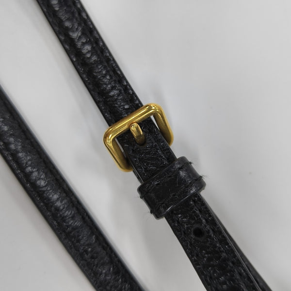 Quilted Lambskin Shoulder Bag Black