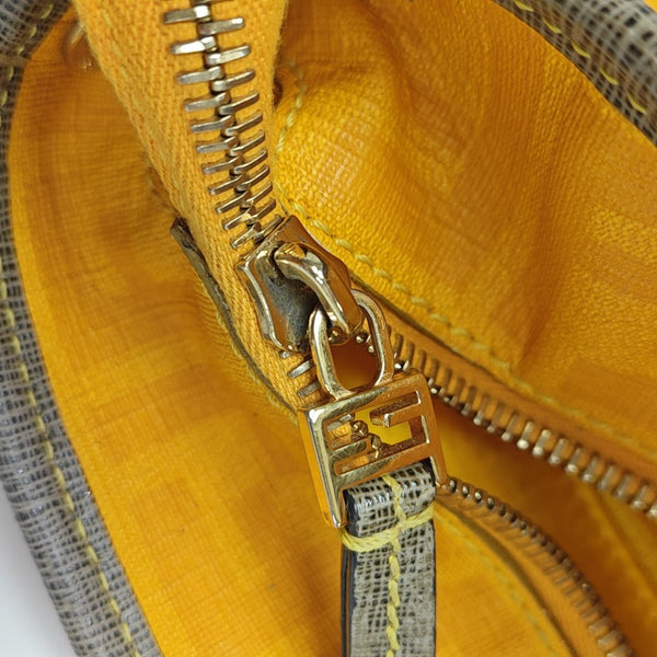 Coated Canvas Tote Bag Gold