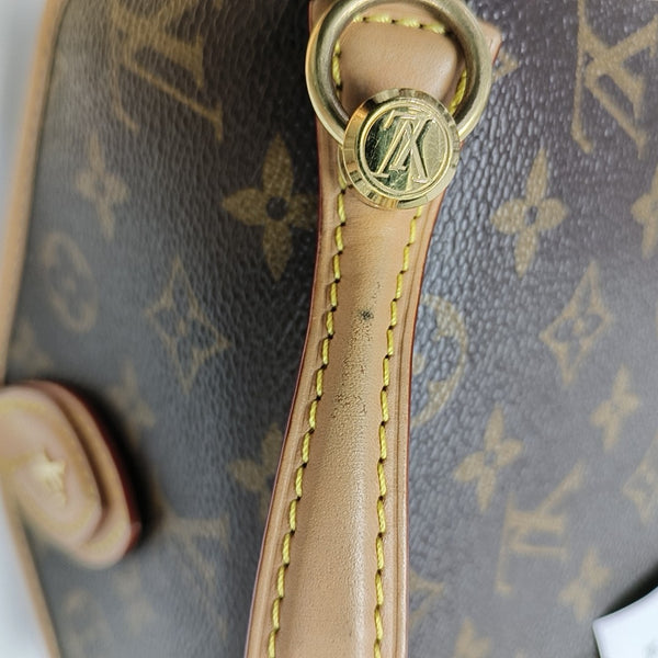 IVY Monogram Coated Canvas Brown