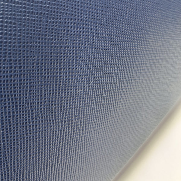 Double Medium Saffiano Calfskin Blue