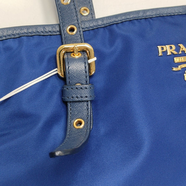 Nylon Tote Bag Blue