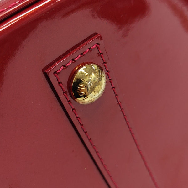 ALMA PM Monogram Patent Leather Red
