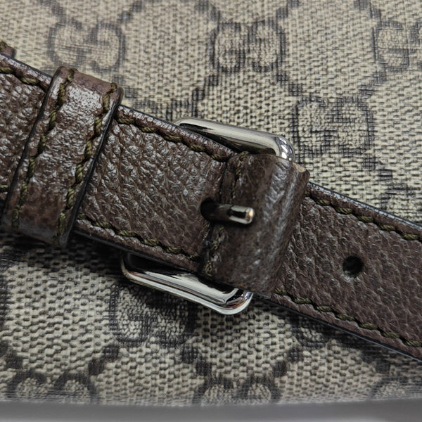 Monogram Coated Canvas Shoulder Bag Brown