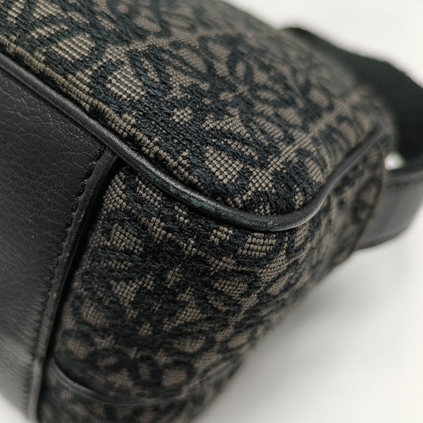 Monogram Fabric Shoulder Bag Gray