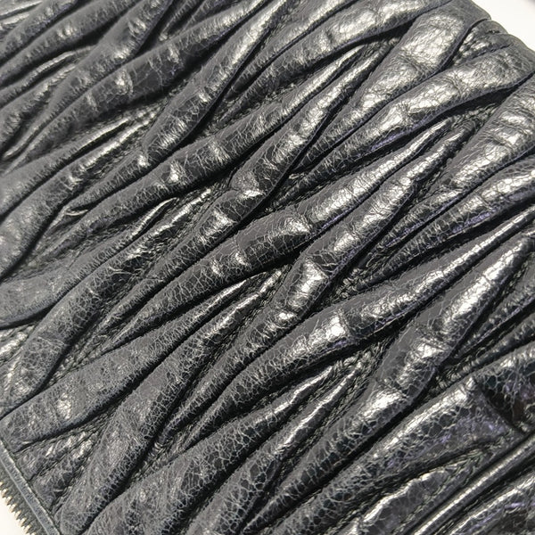 Quilted Lambskin Top Handle Bag Black