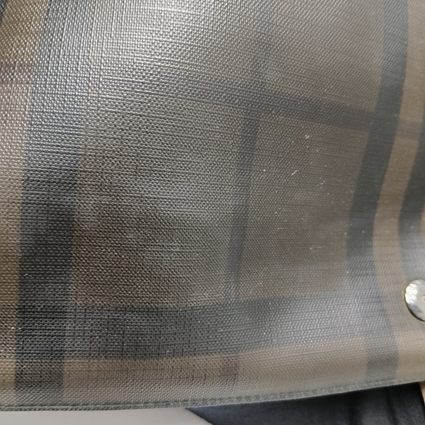 Coated Canvas Shoulder Bag Brown
