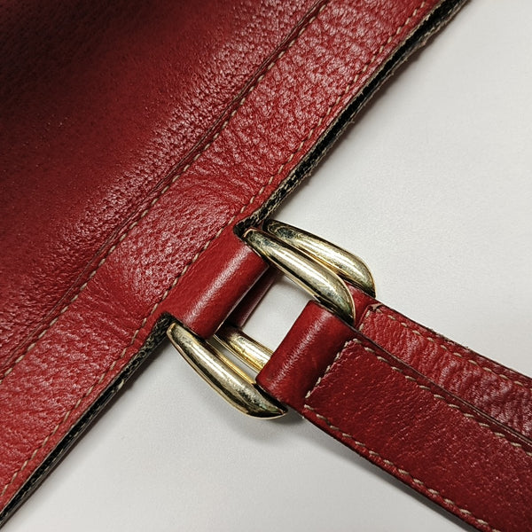 Abbey Calfskin Red