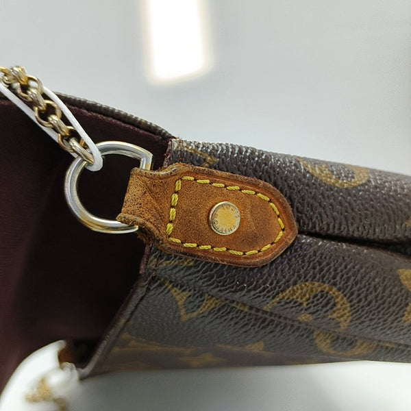FAVORITE MM Monogram Coated Canvas Brown