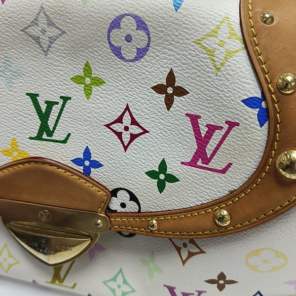 LV × TM BEVERLY MM Monogram Coated Canvas White