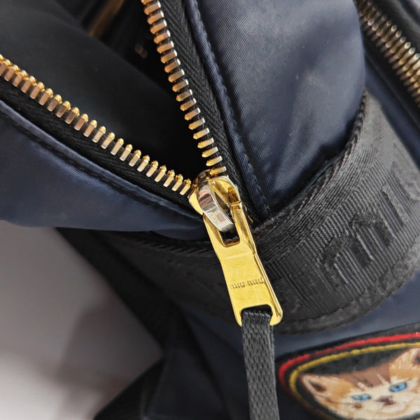 Fabric Backpack Blue