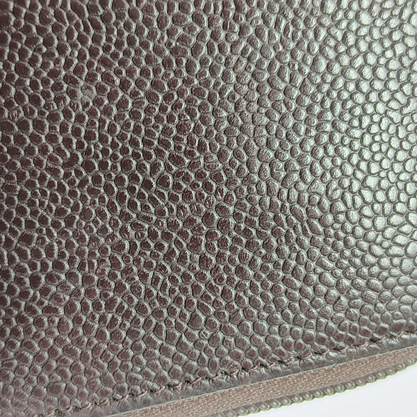 Grained Calfskin Wallet Red