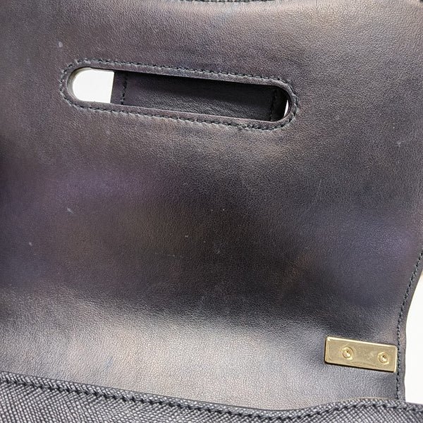 Sidonie Saffiano Calfskin Black