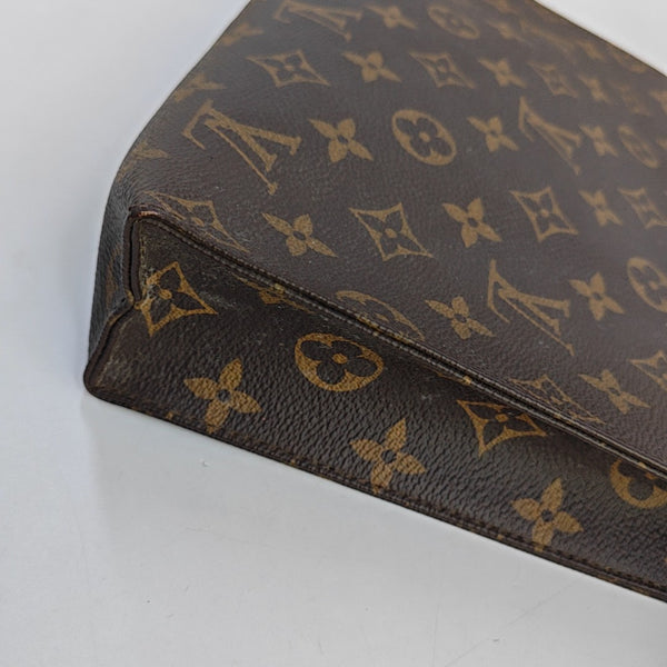 TOILET POCKET 26 Monogram Coated Canvas Brown