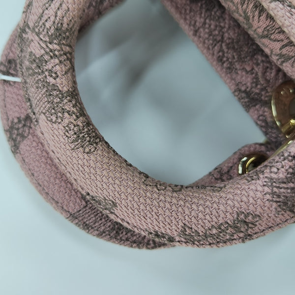 Lady Dior Mini Fabric Pink