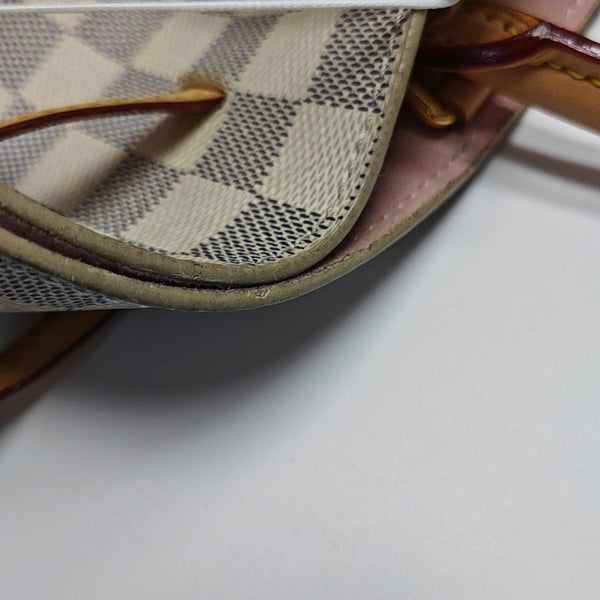 GIROLATA GM Damier Azur Coated Canvas White