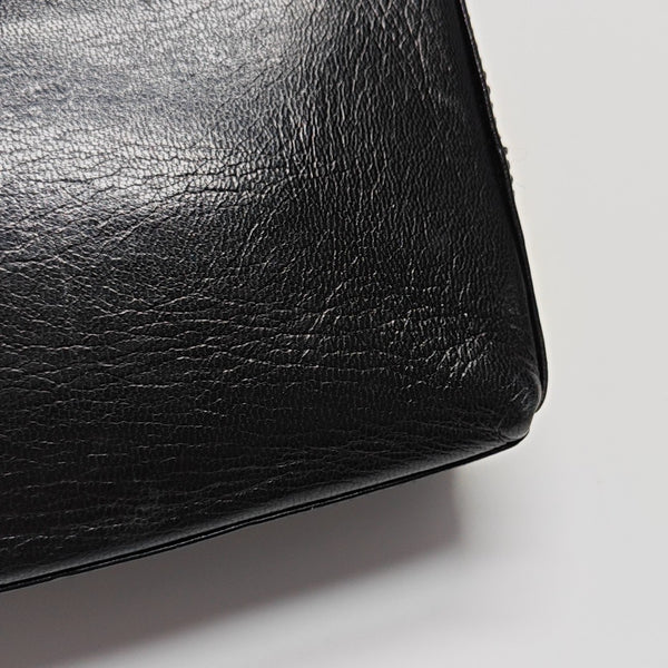 Calfskin Shoulder Bag Black