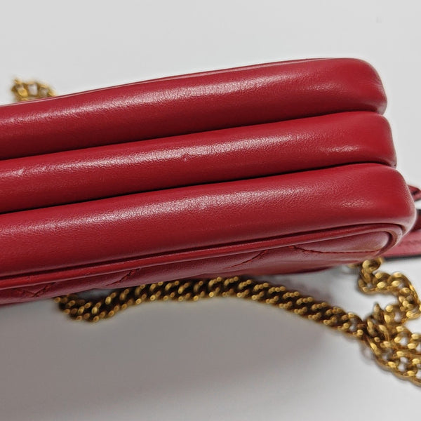 GG Marmont Mini Quilted Calfskin Red