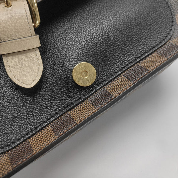BEAUMARCHAIS Damier Ebene Coated Canvas Brown