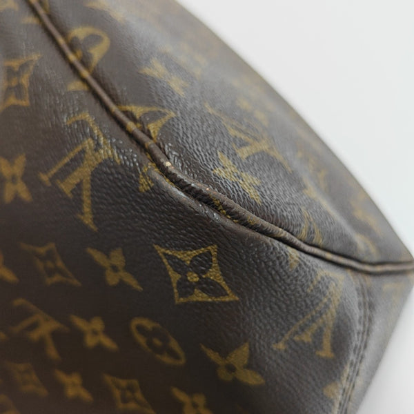NEVERFULL MM Monogram Coated Canvas Brown