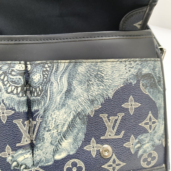 SAVANE PM Monogram Coated Canvas Blue