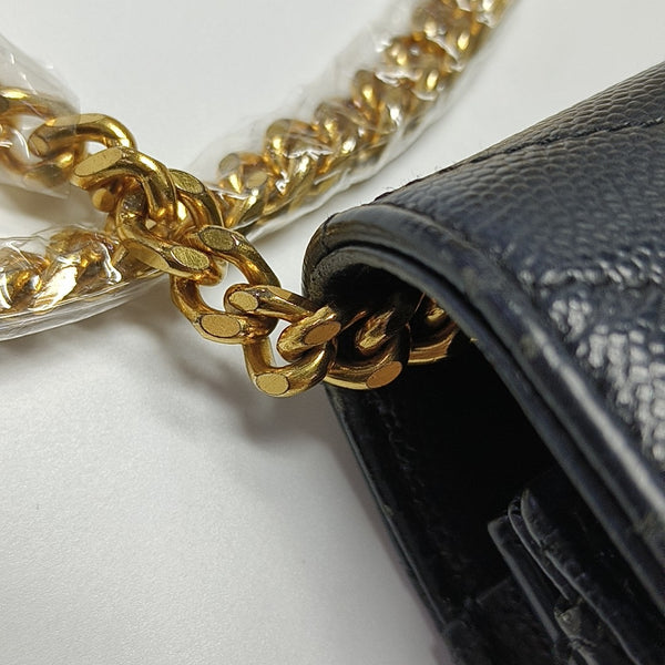 MONOGRAM Medium Chevron Calfskin Black