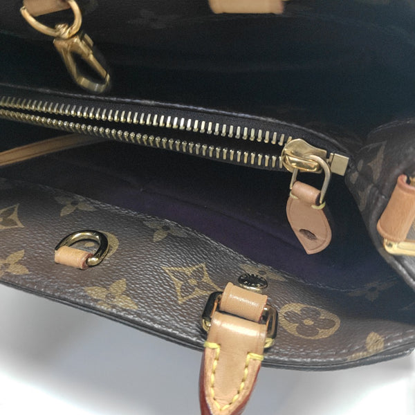 MONTAIGNE Monogram Coated Canvas Brown