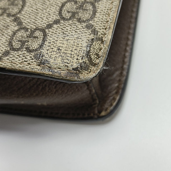 GG Supreme Monogram Coated Canvas Brown