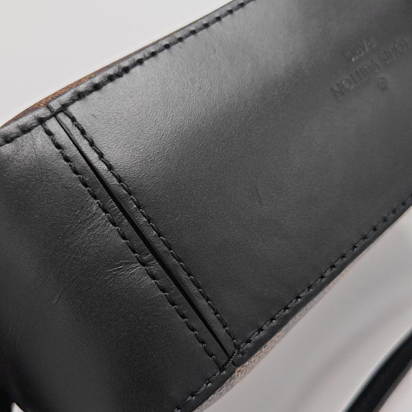 SANTA MONICA Damier Ebene Coated Canvas Brown