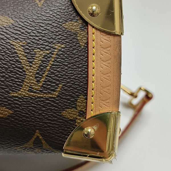 SIDE TRUNK MM Monogram Coated Canvas Brown