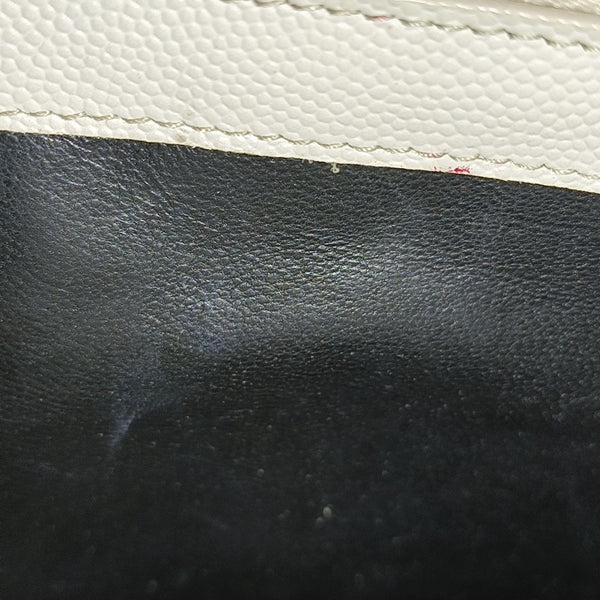 MONOGRAM Medium Chevron Calfskin White
