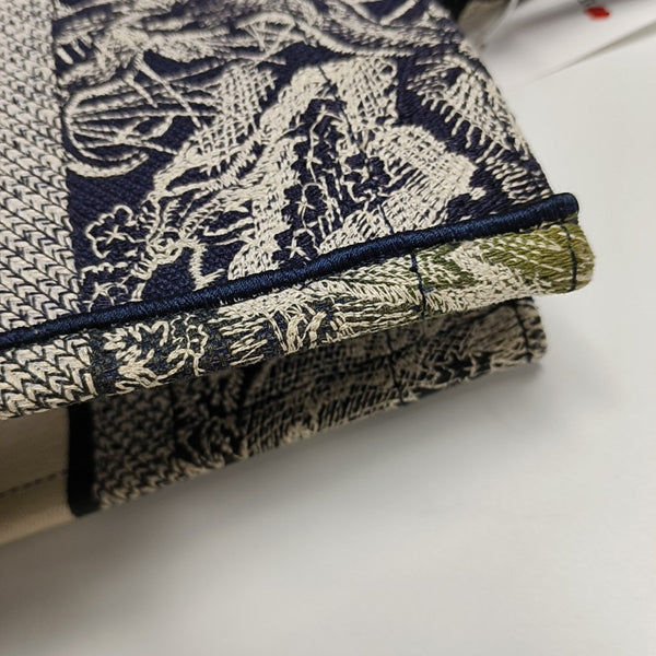 Book Tote Medium Fabric Blue