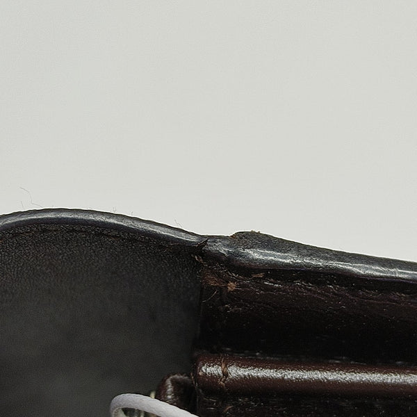 Monogram Leather Clutch Gray