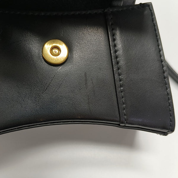 Hourglass Mini Calfskin Black